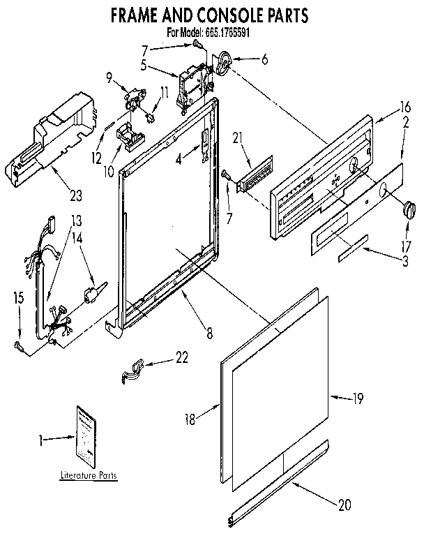 Frame and console