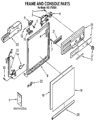 Frame and console