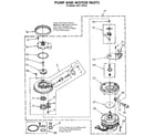 Kenmore 6651765591 pump and motor diagram