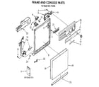 Kenmore 6651743590 frame and console diagram