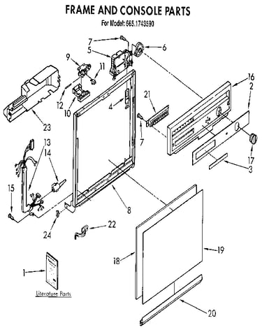 Frame and console