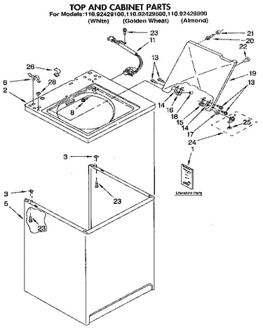 Top and cabinet