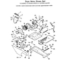 Kenmore 41799185820 dryer, motor, blower, belt diagram