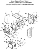 Dryer-cabinet, drum, heater