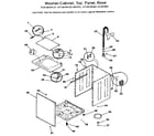 Kenmore 41799180820 washer-cabinet, top panel, base diagram