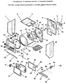 Dryer, cabinet, drum, heater