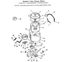 Kenmore 41799195120 washer-tubs, hoses, motor diagram