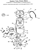 Washer-tubs, hoses, motor