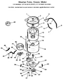 Washer-tubs, hoses, motor