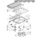 Kenmore 1069632280 compartment separator diagram