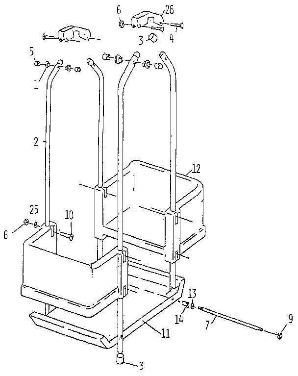 Lawn swing assembly