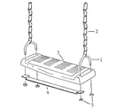 Sears 786692388 swing seat assembly diagram
