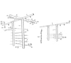 Sears 78672707D ladder assembly diagram