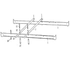 Sears 72707 ladder rail assembly diagram