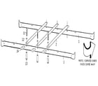 Sears 720611 ladder rail assembly diagram