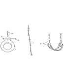 Gym ring, rope, & swing assembly