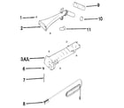 Kenmore 33790 handle assembly diagram