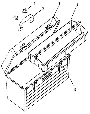 22" plastic handbox