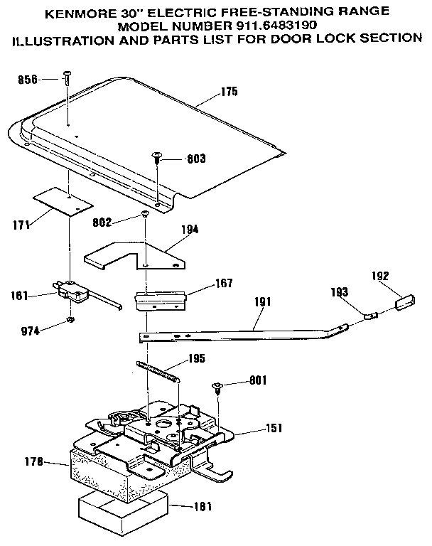 Door lock section