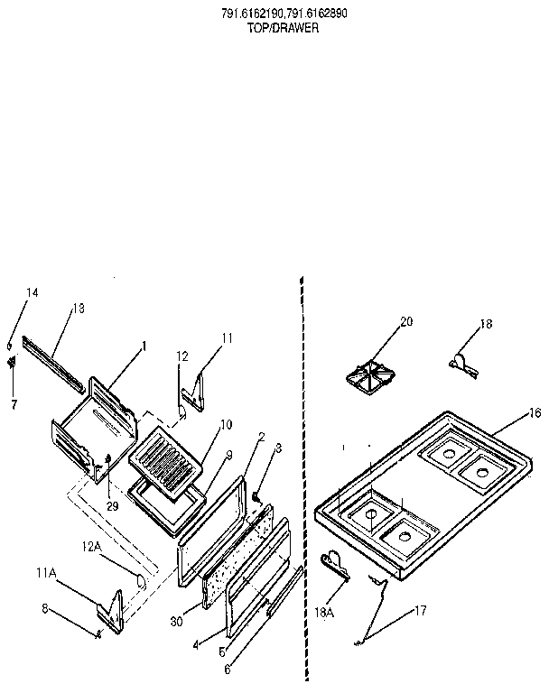 Top/drawer