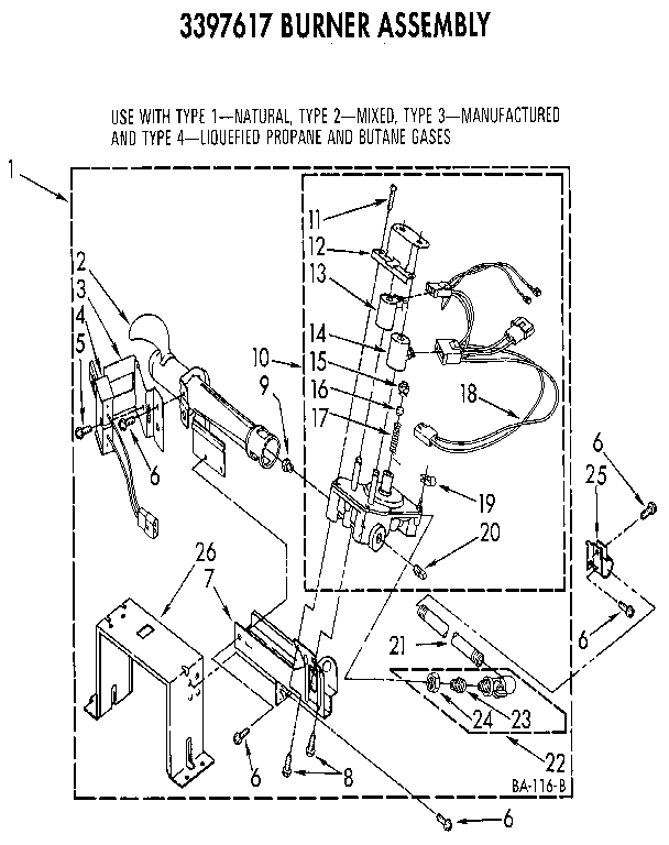 3397617 burner assembly