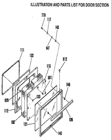 Door section