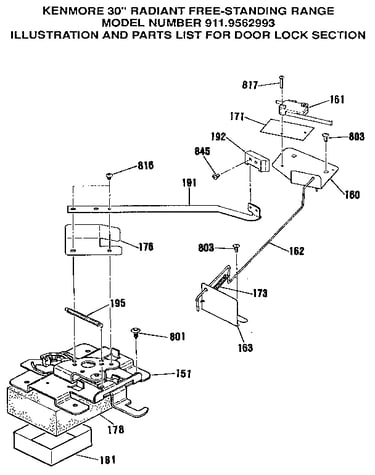 Door lock section