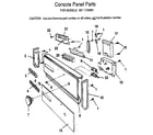 Kenmore 5871733590 console panel diagram