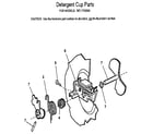 Kenmore 5871733590 detergent cup diagram