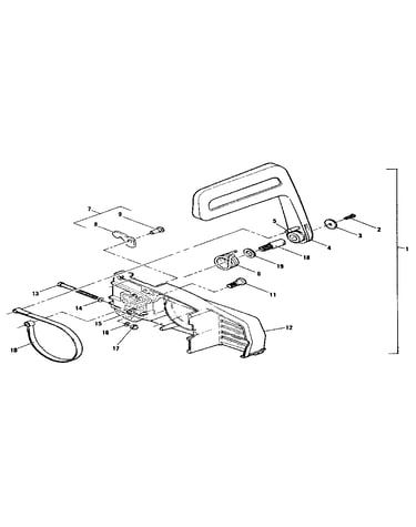 Figure 2 chain brake assembly
