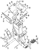Shredder hopper/chute/screens (5hp model)