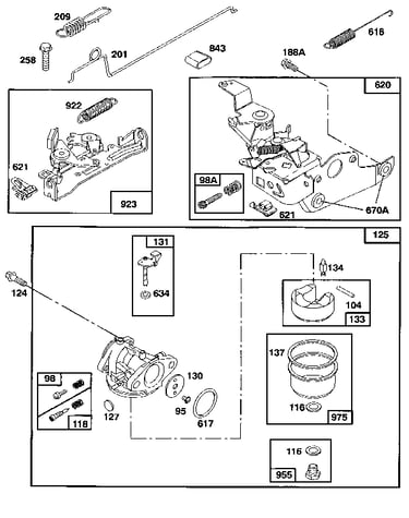 Carburetor and bracket assembly