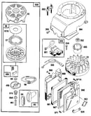 Rewind starter and air cleaner assembly