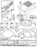 Fuel tank assembly and gasket set