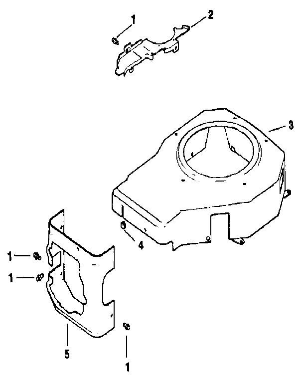 BLOWER HOUSING AND BAFFLES