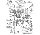 Briggs & Stratton 422707-1254-01 cylinder assembly diagram