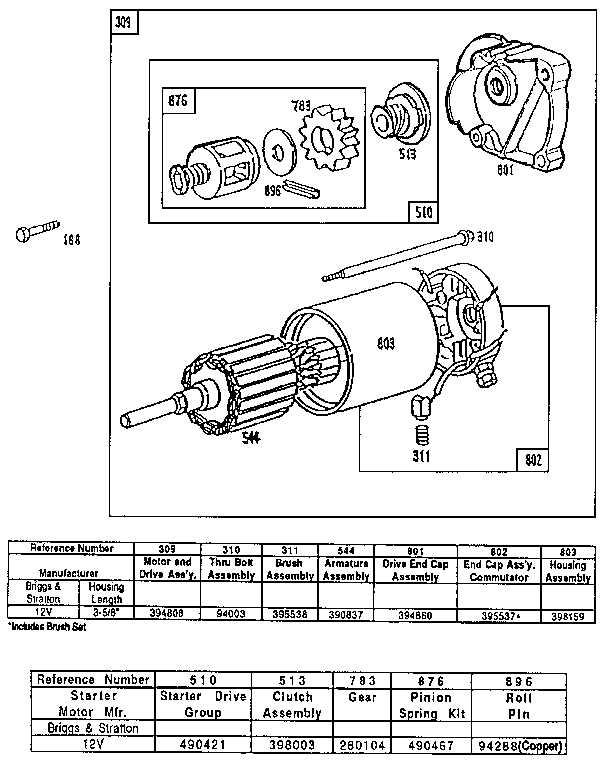 Starting motor
