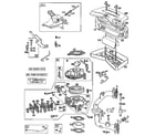 Craftsman 917254860 air cleaner body and carburetor assembly diagram