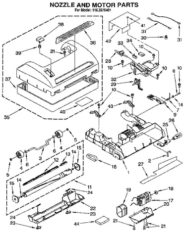 Nozzle and motor