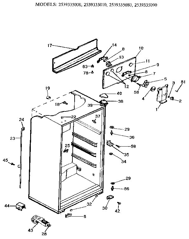 Cabinet parts