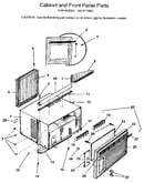 Cabinet and front panel