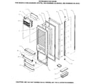 Kenmore 59695308500 refrigerator door diagram