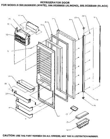 Refrigerator door