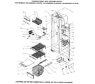 Kenmore 59695308500 freezer shelf and lighting diagram