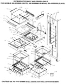 Refrigerator shelf and crisper