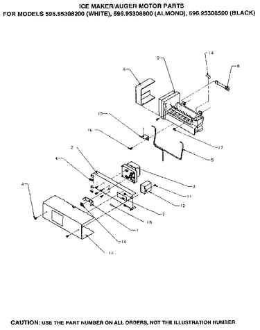 Ice maker/auger motor