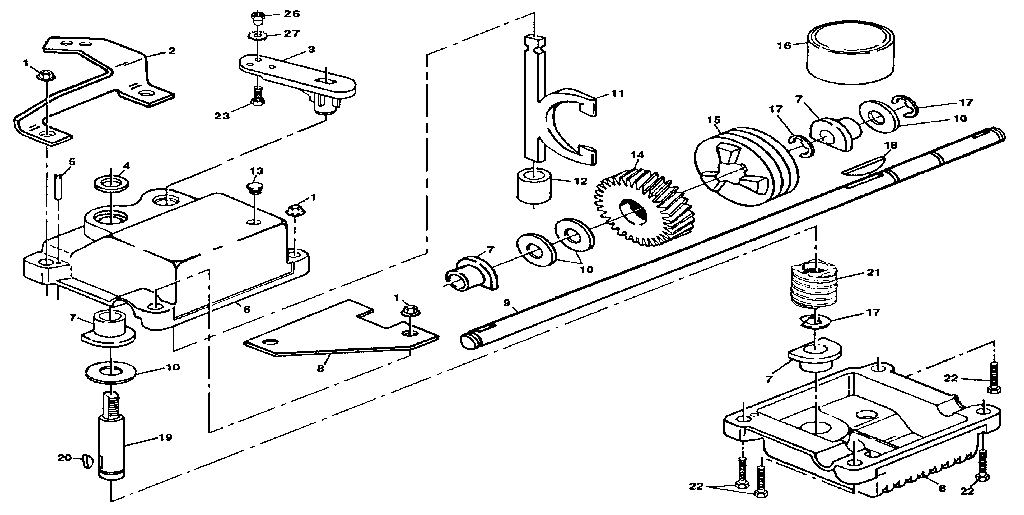 GEAR CASE ASSEMBLY PART NUMBER 132232