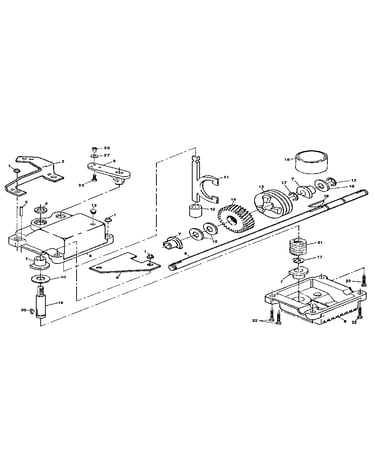 Gear case assembly part number 132232