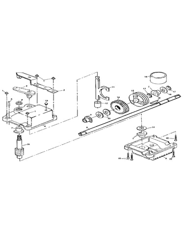 Gear case assembly part number 700347