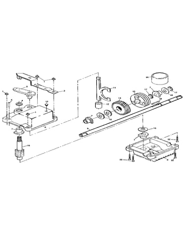 Gear case assembly part number 700347